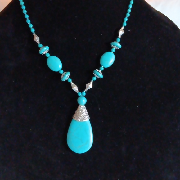 BOHEMIAN TURQUOISE NECKLACE - Picture 2 of 4